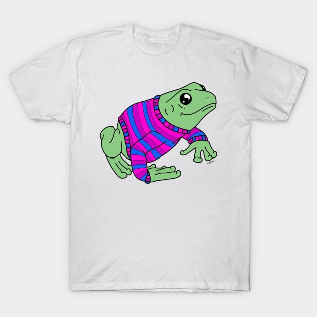 Bisexual Frog T-Shirt by Natalie Gilbert